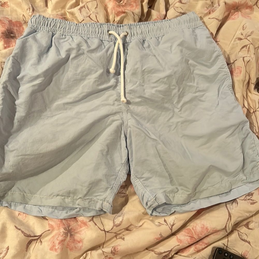 Hartford Men’s Swim Trunks Great  Condition, size M, soft Light Blue